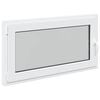 vidaXL Prozor za podrum RISOR 110 x 50 cm PVC i staklo Bijela
