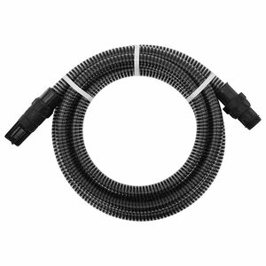 vidaXL Usisno crijevo s PVC priključcima crno 1 " 4 m PVC