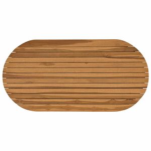 vidaXL Gornji dio stola 100 x 50 x 3,5 cm Ovalni Čvrsto teak drvo