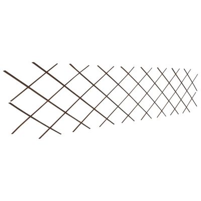 vidaXL Rešetkaste ograde od vrbe 5 kom 180 x 60 cm