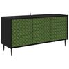 vidaXL TV ormar GELEEN 102 x 33 x 51 cm Crni hrast Konstruirano drvo