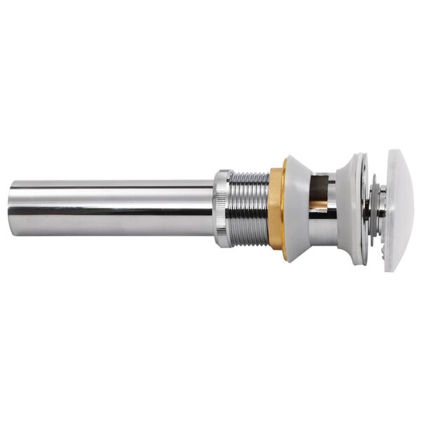 vidaXL Skočni odvod za sudoper od nehrđajućeg čelika