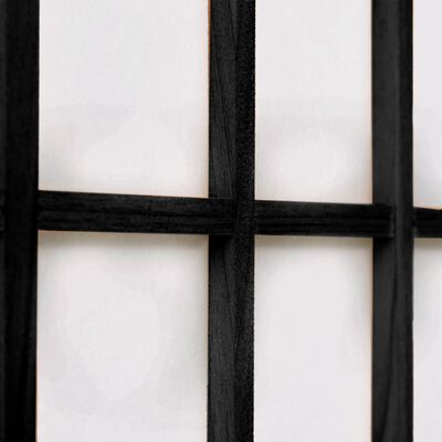 vidaXL Sklopiva sobna pregrada sa 6 panela u japanskom stilu 240x170 cm crna