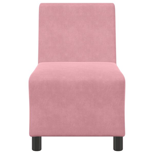 vidaXL Modularna sofa bez naslona za ruke, ružičasta, 55 cm, bar&scaron;un