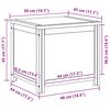 vidaXL Kutija za spremanje s pohranom Prirodna 50 x 45 x 45 cm
