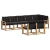 vidaXL Set vanjskih sofa 8 kom. Bijela i crna