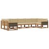 vidaXL Set vanjskih sofa 7 kom. Prirodna i bež