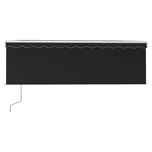 vidaXL Automatska tenda na uvlačenje s roletom 4 x 3 m antracit
