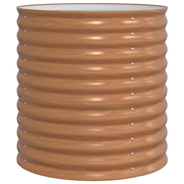 vidaXL Povi&scaron;ena gredica Smeđa 80 x 80 x 81 cm Čelik