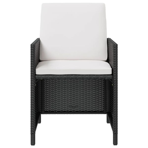 vidaXL 9-dijelni vrtni blagovaonski set od poliratana i bagremovog drveta