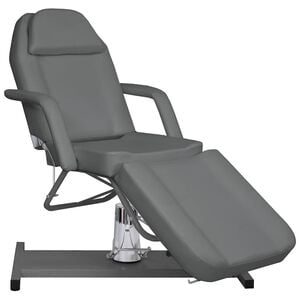 vidaXL Masažni stol sivi 180 x 62 x (87 - 112) cm