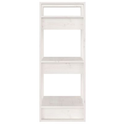 vidaXL Ormarić za knjige / pregrada bijeli 41 x 35 x 91 cm od borovine