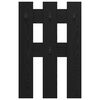 vidaXL Vje&scaron;alica za kapute na zidu Zidne Crni hrast 65 x 3 x 100 cm