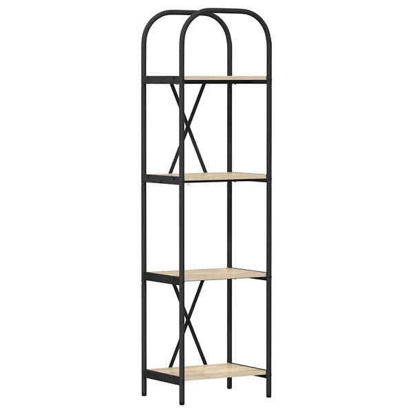 vidaXL Polica Sonoma hrast 40 x 30 x 146 cm Konstruirano drvo