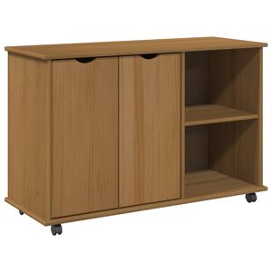 vidaXL Mobilni ormar s kotačem Medeno smeđa 100 x 39 x 65,5 cm
