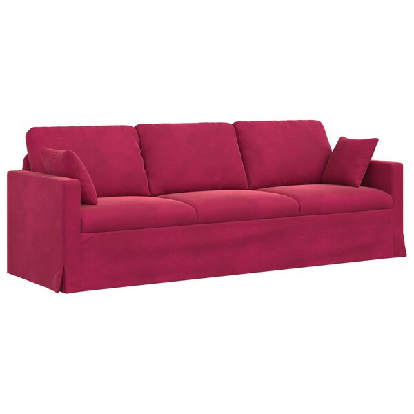 vidaXL Sofa Vinska crvena 228 x 78 x 80 cm Bar&scaron;un