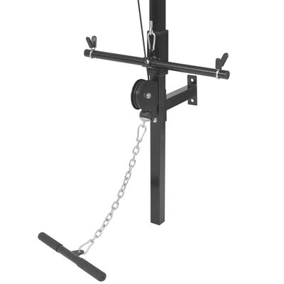 vidaXL Zidna sprava za vježbanje sa setom utega 60,5 kg