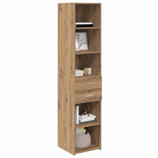 vidaXL Highboard Umjetnički hrast 40 x 42,5 x 185 cm Konstruirano drvo