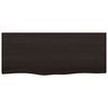 vidaXL Kupaonska radna ploča tamnosmeđa 100x40x(2-4) cm tretirano drvo