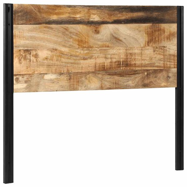 vidaXL Uzglavlje 120 cm Puno drvo Mango i željezo