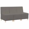 vidaXL Modularna sofa bez naslona 3 kom. Svijetlo siva Kordura tekstil