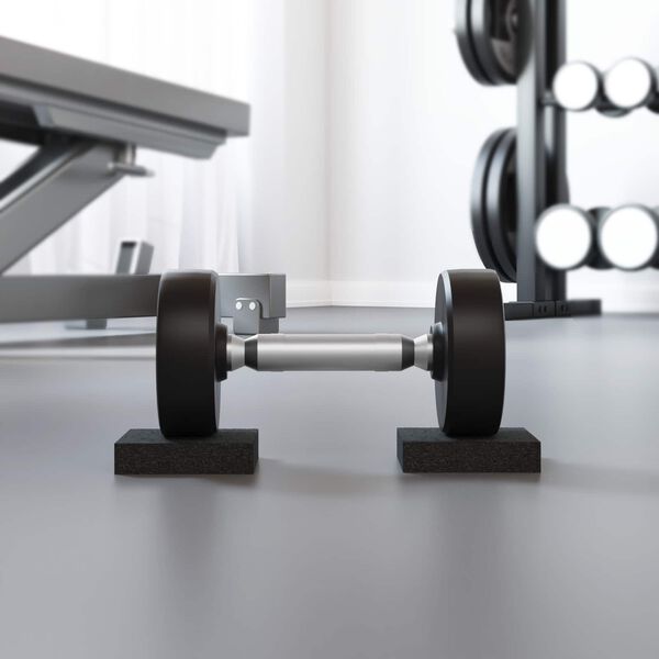 vidaXL Gumeni jastučić Crna Guma