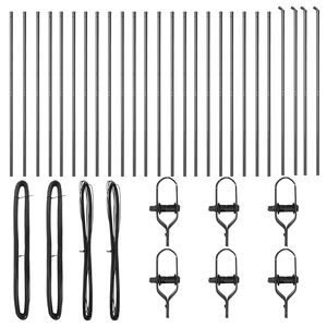 vidaXL Stup za ogradu 26 pcs Siva 3,2 x 3,2 x 190 cm