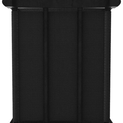 vidaXL Police za izlaganje sa 6 kutija crne 103x30x72,5 cm od tkanine