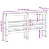 vidaXL Uzglavlje s policama 150 cm od masive borovine