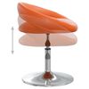 vidaXL Okretne blagovaonske stolice od umjetne kože 4 kom narančaste