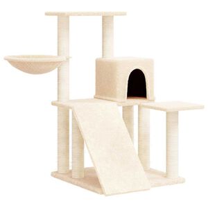 vidaXL Penjalica za mačke sa stupovima za grebanje krem 82 cm