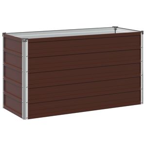 vidaXL Povi&scaron;eni vrtni krevet Smeđa 100 x 40 x 55 cm