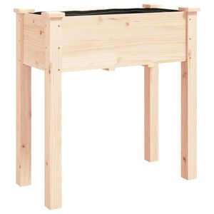 vidaXL Sadilica s oblogom 71 x 37 x 76 cm od masivne jelovine