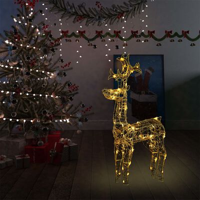 vidaXL Ukrasni božićni sob s 90 LED žarulja 60 x 16 x 100 cm akrilni