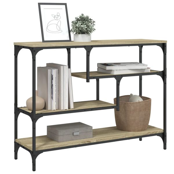 vidaXL Konzolni stol boja hrasta sonome 100x30x75 cm konstruirano drvo