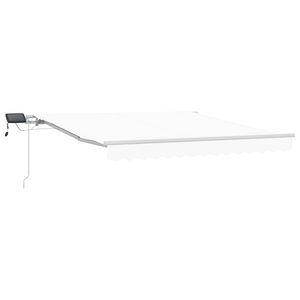 vidaXL Skrovita tenda Bijelo 300 x 250 cm Tkanina i čelik