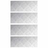 vidaXL Stepenica 4 kom. 50 x 20 cm Srebrno Aluminij Pravokutni