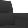 vidaXL 2-dijelni set sofa s jastucima crni od mikrovlakana