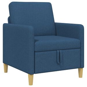 vidaXL Sofa s pohranom Plava 72 x 78 x 87 cm Poliester