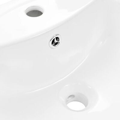 vidaXL Samostojeći umivaonik keramički bijeli 650 x 520 x 200 mm