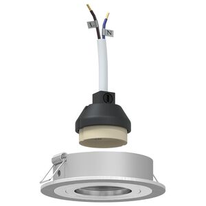 vidaXL Reflektor 24 pcs Srebrno 9 x 9 x 2 cm Aluminij