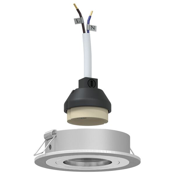 vidaXL Reflektor 24 pcs Srebrno 9 x 9 x 2 cm Aluminij