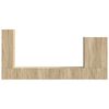vidaXL Set zidnog ormarića za TV Zidne 6 pcs Sonoma hrast