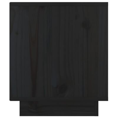 vidaXL Noćni ormarići 2 kom crni 40 x 34 x 40 cm od masivne borovine