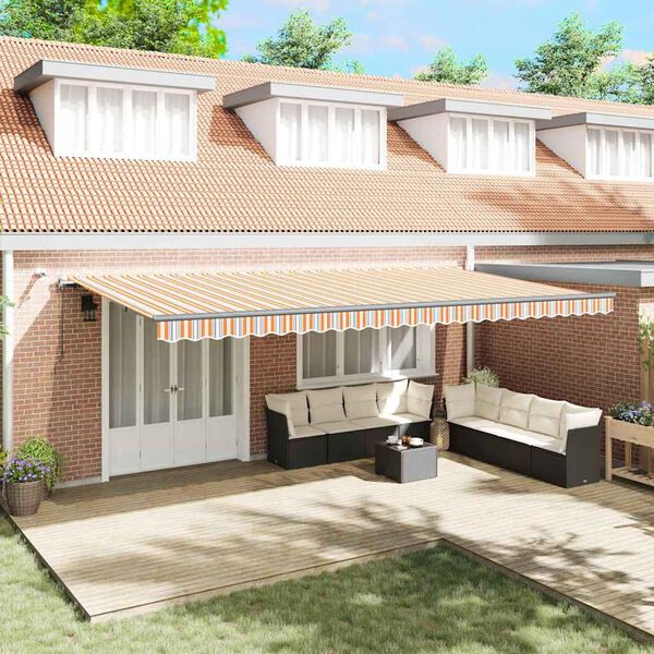 vidaXL Tkanina za tende s Šareni 600 × 300 cm Poliester