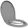 vidaXL WC daska Siva 47 x 37 x 4 cm Duroplast