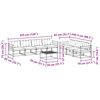 vidaXL Set vanjskih sofa s jastukom 8 pcs Prirodna i krem