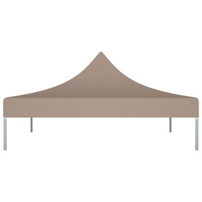 vidaXL Krov za šator za zabave 2 x 2 m smeđe-sivi 270 g/m²