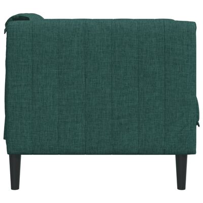 vidaXL Sofa fotelja od tkanine tamnozeleni