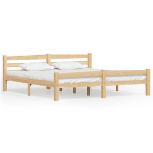 vidaXL Okvir za krevet od masivne borovine 180 x 200 cm
